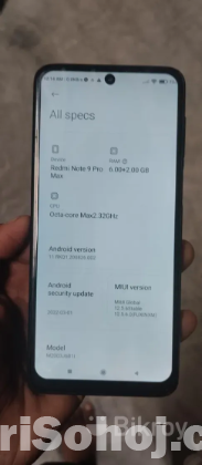 Redmi note 9 pro Max